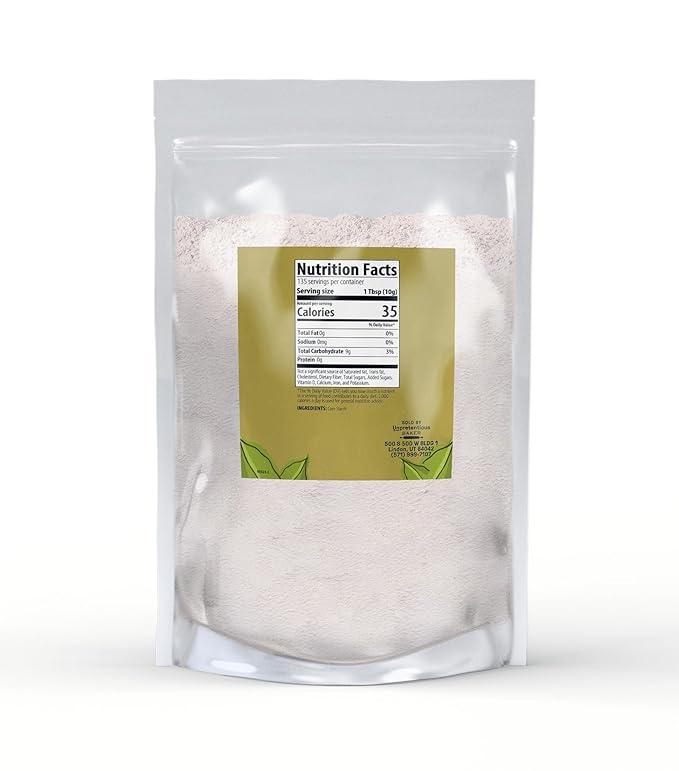 Unpretentious Corn Starch (3 lb), Thickening Agent, For Bulk Baking & Cleaning Use