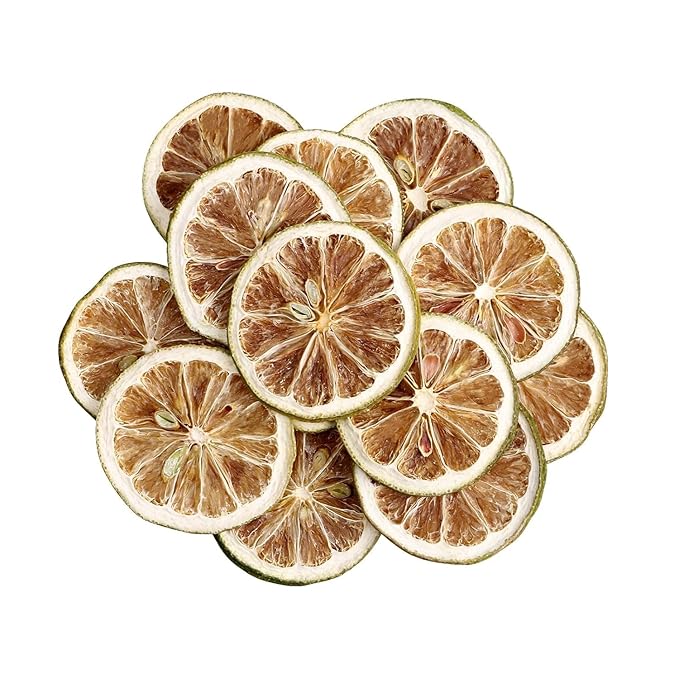 iGAOZM Dried Lime Slices,3.52OZ/100g,Dehydrated Dry Lime For Cocktails,No Additives,No Sugar