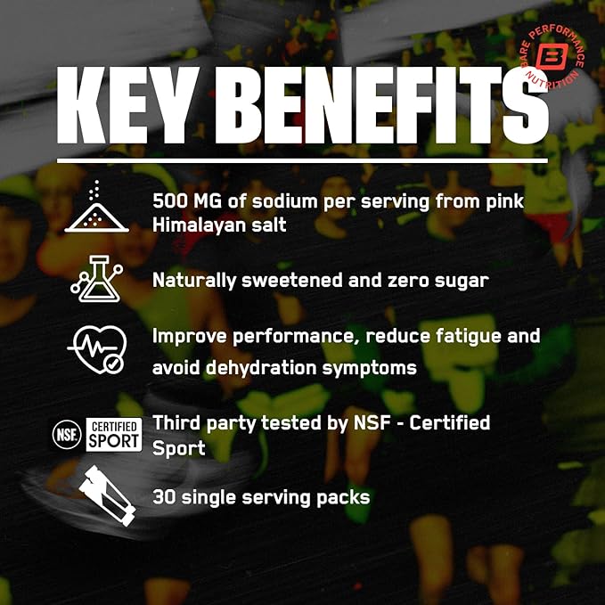 BARE PERFORMANCE NUTRITION BPN Electrolytes Go Packs Hydration Drink Mix | Sugar Free Electrolyte