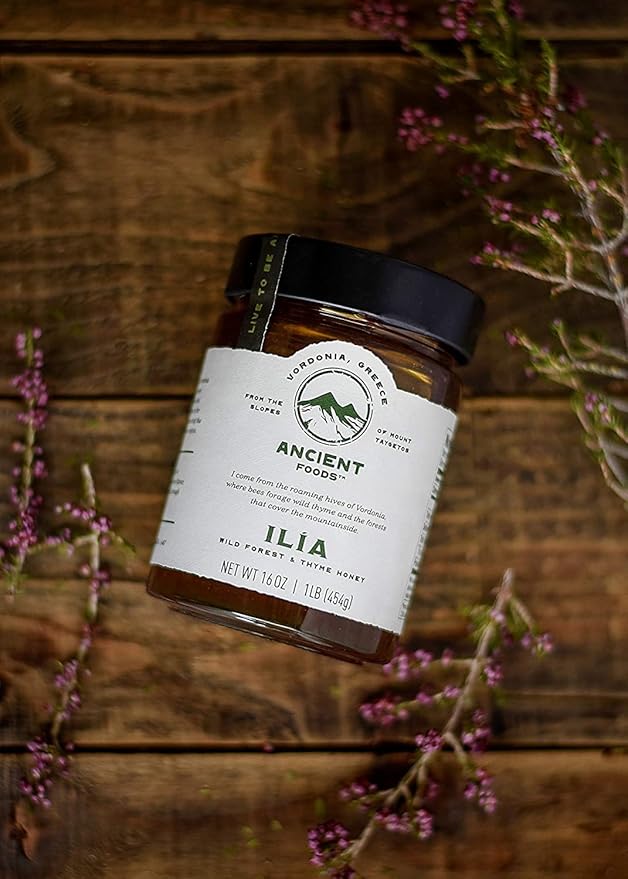 Organic Honey by Ancient Foods - Raw Unfiltered Authentic Organic Greek Honey from Greece |