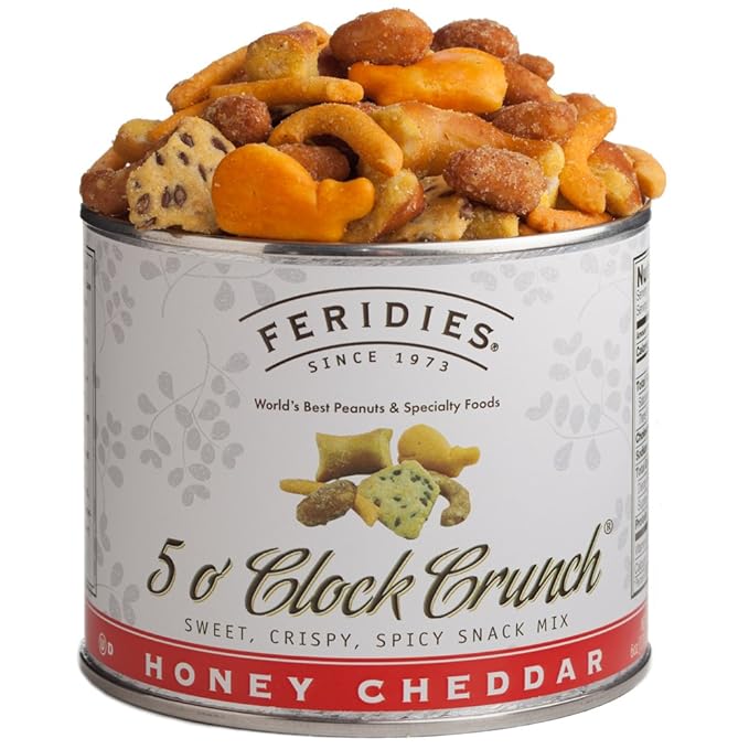 FERIDIES Peanut Sampler Gift Set with Salted Virginia Peanuts, Brittle, Honey Roasted, and 5