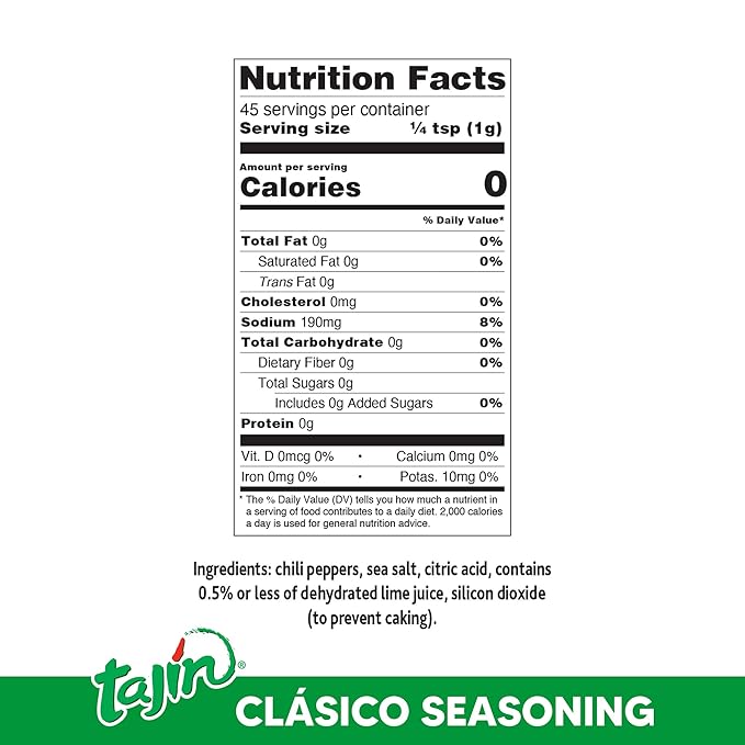 Tajín Clásico Seasoning, Mini Tajín Mexican Seasoning 1.6 oz (Pack of 1)