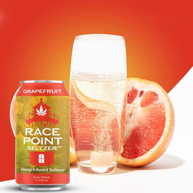 Race Point Seltzer Infused Sparkling Flavored Water – All-Natural Flavor Drink- Refresh, Relax