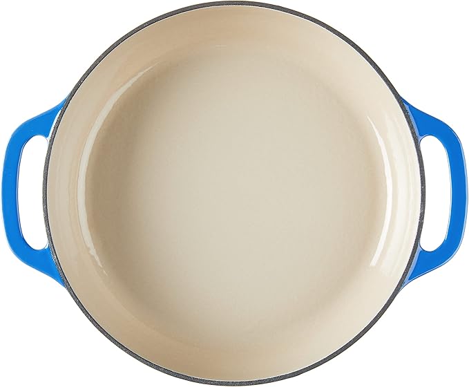 Lodge 3.6 Quart Enameled Cast Iron Oval Casserole With Lid ??Dual Handles ??Oven Safe up to 500ì§?F