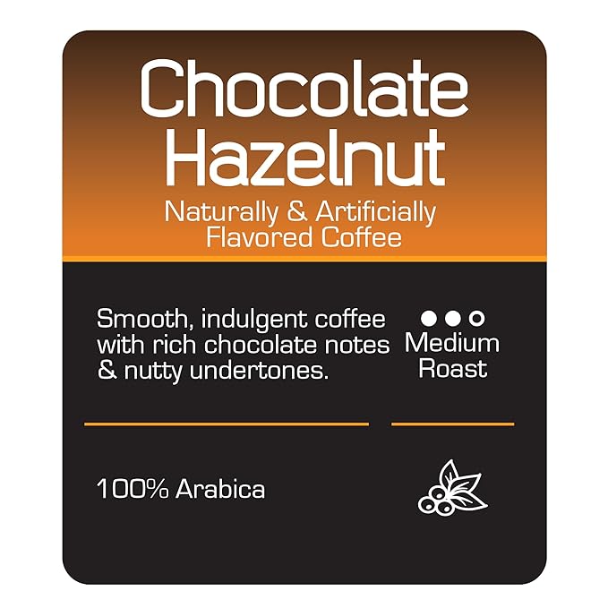 Roast Ridge Single Serve Coffee Pods for Keurig K-cup Brewers, Chocolate Hazelnut Blend, Medium