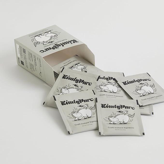 KimlyParc Craft Instant Espresso 100% Specialty Beans Medium Dark Roast Enjoy Hot or Cold 10