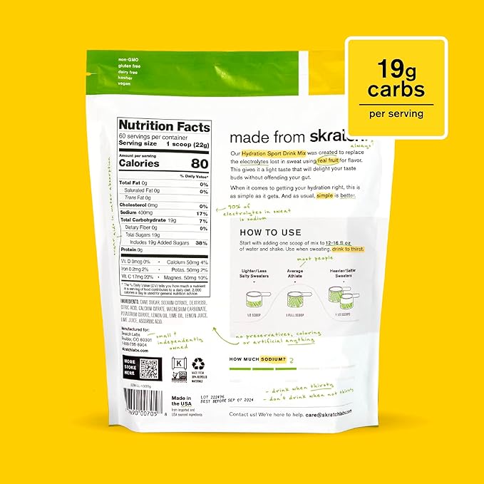 Skratch Labs Hydration Powder | Sport Drink Mix | Electrolytes Powder for Exercise, Endurance, and