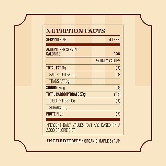Frost Ridge Maple Farm, Organic Maple Syrup, Grade A, Half Gallon (64 FL Oz), Dark Robust (formerly
