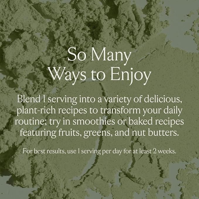 Sakara Protein + Greens Super Powder, 30 Servings - Organic Protein Powder Hemp, Pumpkin, Pea