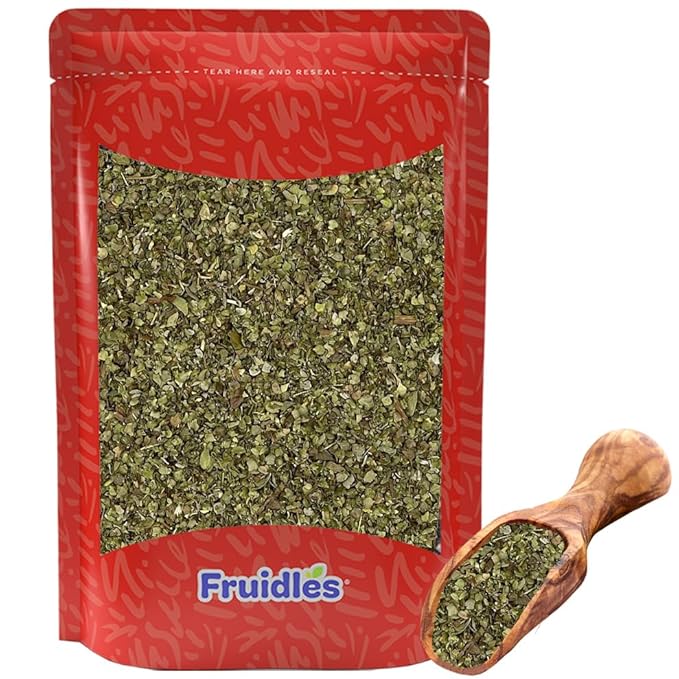 Fruidles Crushed Marjoram Leaves, Marjoram Spice in Resealable Bag, Kosher Certified (4oz Bag)