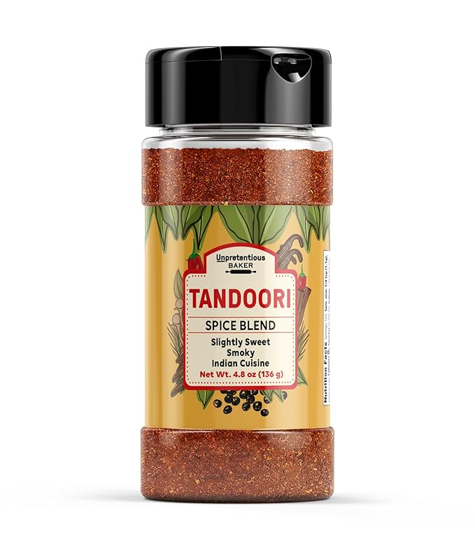 Unpretentious Tandoori Spice Blend, 4.8 oz, Slightly Sweet & Smoky Flavor, Indian Cuisine, Meat &