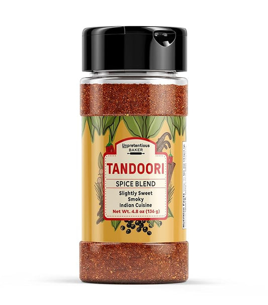 Unpretentious Tandoori Spice Blend, 4.8 oz, Slightly Sweet & Smoky Flavor, Indian Cuisine, Meat &