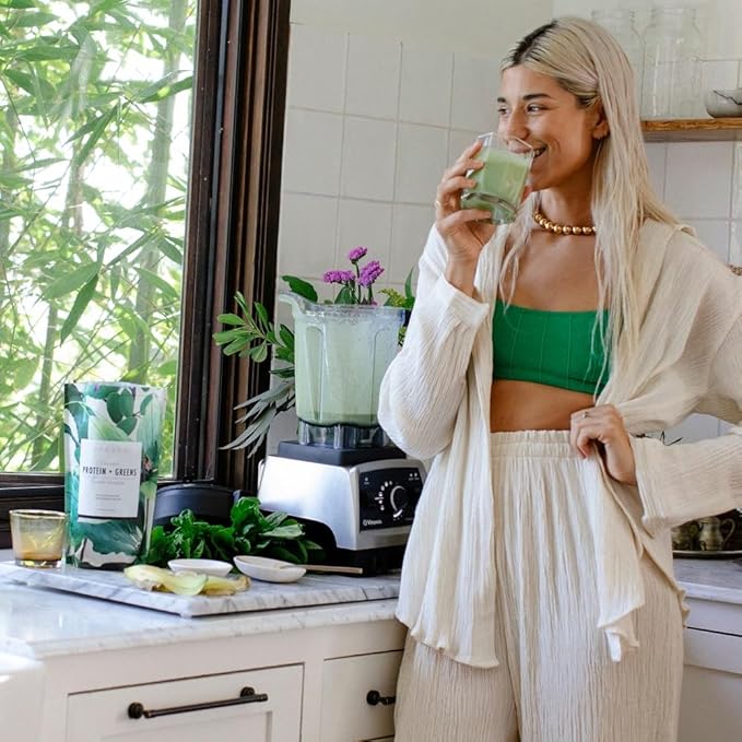 Sakara Protein + Greens Super Powder, 30 Servings - Organic Protein Powder Hemp, Pumpkin, Pea
