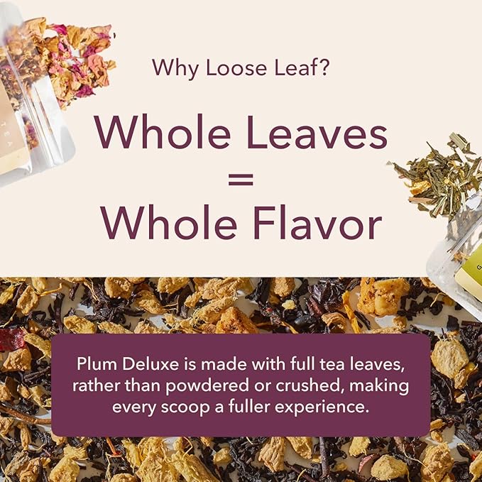 Vanilla Sugar Cookie Herbal Tea – Caffeine-Free Loose Leaf Blend with Rooibos, Vanilla and Cinnamon