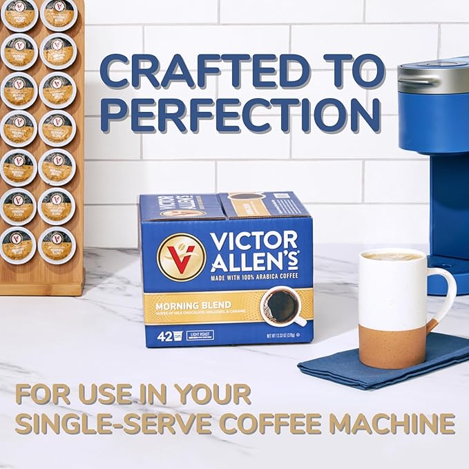 Victor Allen's Coffee Hazelnut Flavored, Medium Roast, 12 Count, Single Serve Coffee Pods for