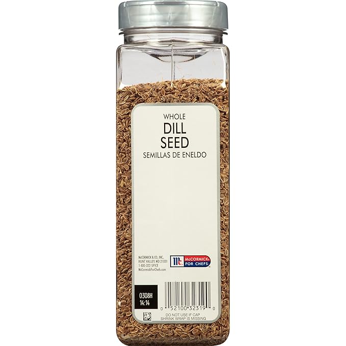 McCormick Culinary Whole Dill Seed, 15 oz - One 15 Ounce Container of Dill Seed Spice, Versatile