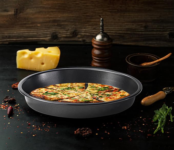 7 inch Pizza pan of 3 Stainless Steel Pizza Plates Non Stick Bakeware Sets Pizza Baking pans Set