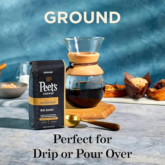 Peet's Coffee, Dark Roast Ground Coffee - French Roast 28 Ounce Bag