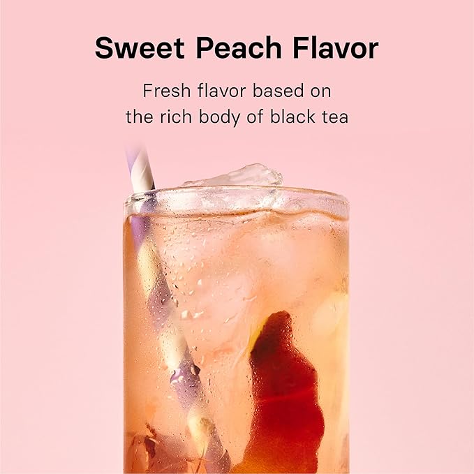 OSULLOC Sunset Peach Cold Brew Tea, Sweet peach flavored iced tea, Hydration Tea Packets (20ea