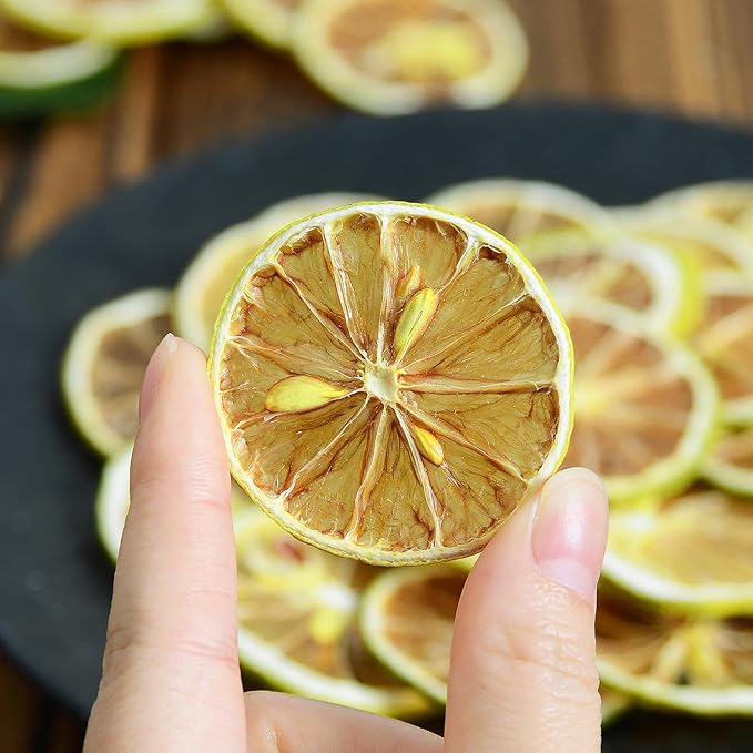 Dried Lime Slices,3oz/85g,Dehydrated Fruit For Cocktails,100% Natural No Additives No Sugar