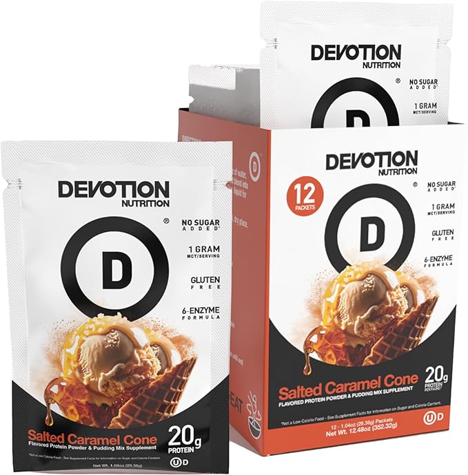 Devotion Nutrition Protein Powder Blend | Gluten Free, Keto Friendly, No Added Sugars | 1g MCT |