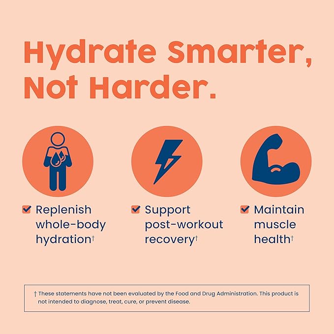 NativePath Native Hydrate Stick Packs, Sugar Free Electrolytes Powder with BCAAs, Peach Mango