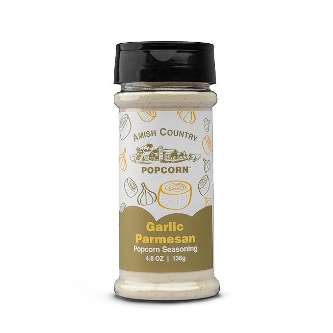 Amish Country Popcorn | 5 Pack Seasoning Bundle | Buffalo, Garlic Parmesan, Jalepeno Cheddar, Dill