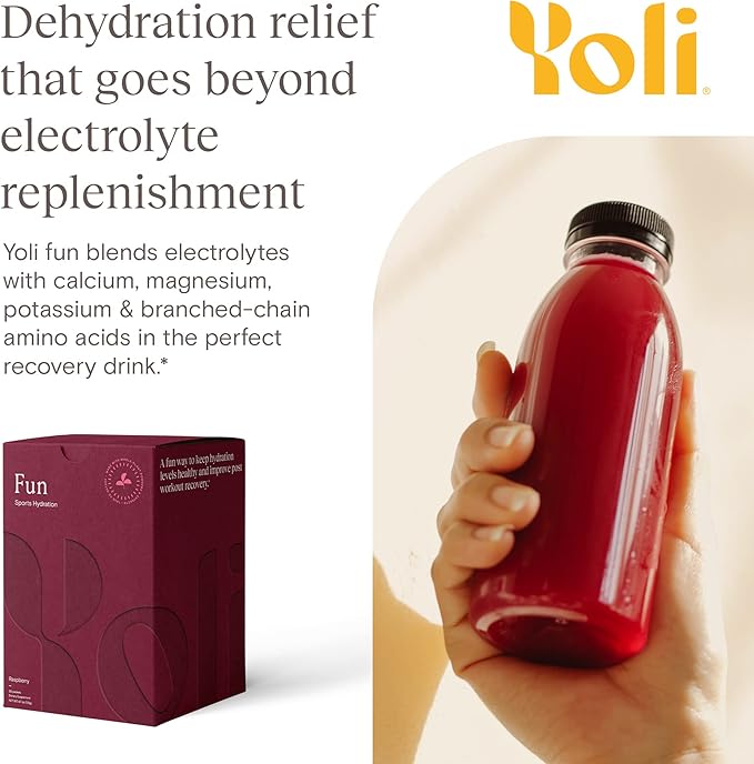 Yoli® Fun - Electrolyte Powder Packets - Hydration Powder Sugar-Free Electrolytes with Alkalete