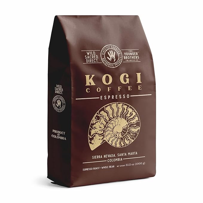 The Younger Brothers Trading Co. Kogi Coffee | Indigenous Wild Grown Whole Bean | Ethically Sourced