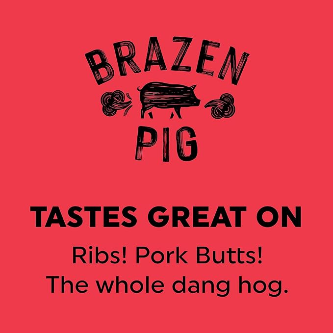 Fire & Smoke Society Salt-Free Brazen Pig BBQ Seasoning | Pork Rub, BBQ Spice Blend | Pork