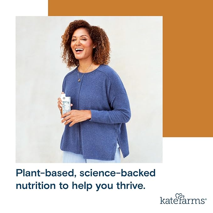 KATE FARMS Organic Nutrition Shake, Coffee, 16g protein, 27 Vitamins and Minerals, Protein Meal