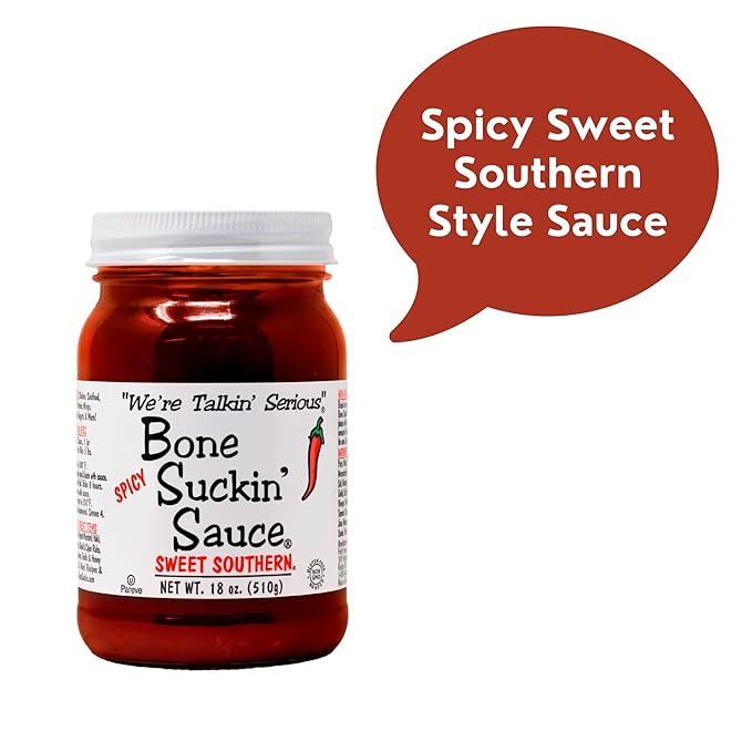 Bone Suckin' Sauce Sweet Southern BBQ Sauce, Gluten-Free, Non-GMO, Kosher, Sweetened with Cane