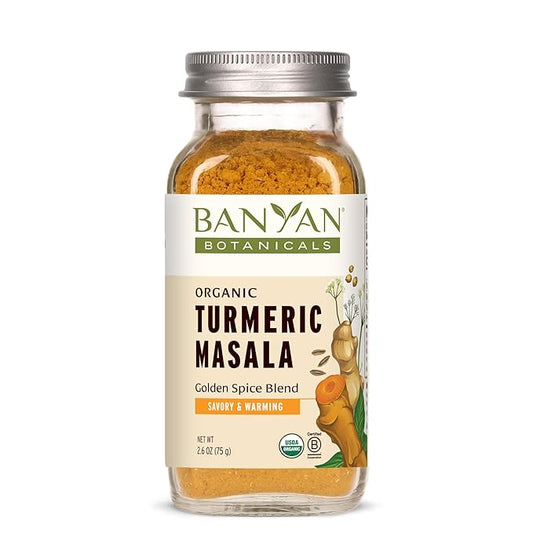 Banyan Botanicals Turmeric Masala Spice Mix – Organic Ayurvedic Spice Blend – Warming & Savory