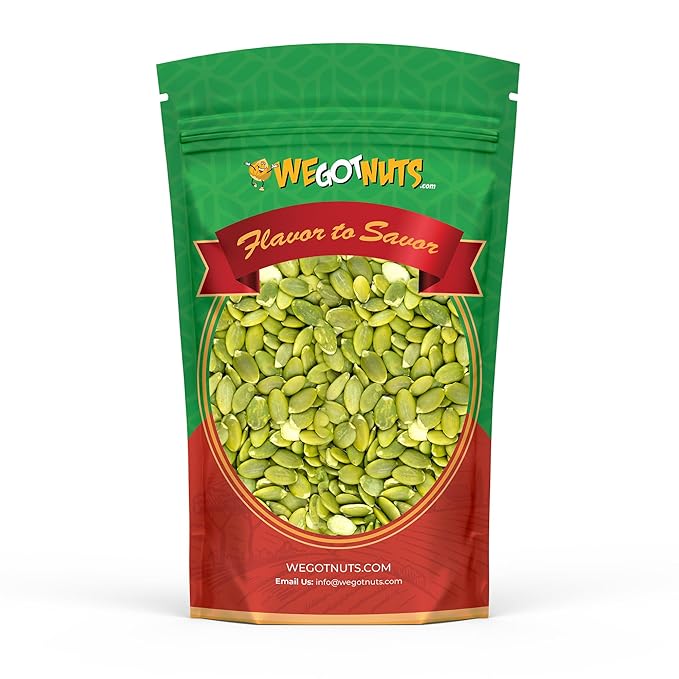 We Got Nuts Pumpkin Seeds Healthy Snacks 5Lbs (80oz) Bag | Raw Pepitas No Preservatives Added, 100%