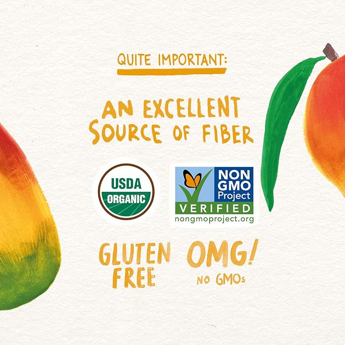 Pumpkin Tree Organics Fruit Snack Packet + Fiber + a Squeeze of Orange, 3.5 Ounce (Pack of 10)