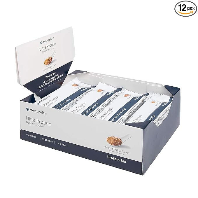Metagenics Ultra Protein Bar - Meal Replacement Bar - Fitness Bar - With Fiber, Iron & Calcium - 12