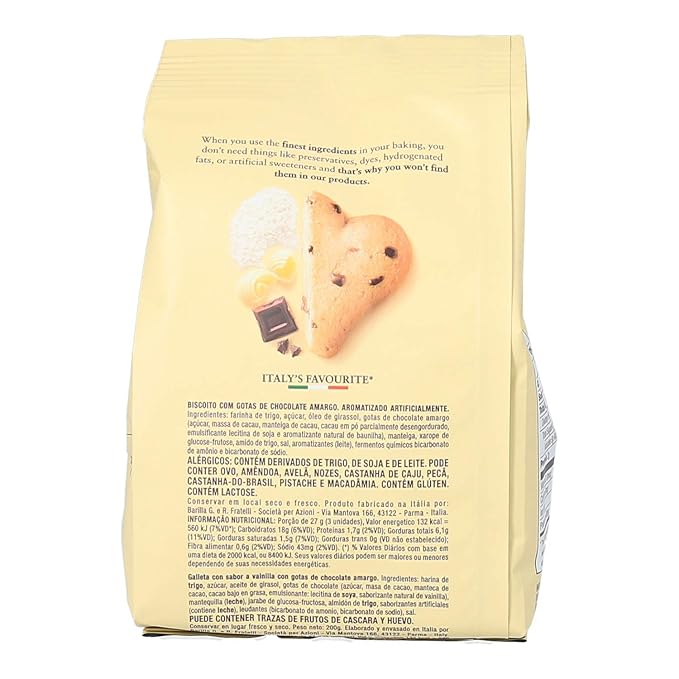 Mulino Bianco Cuoricini Cookies Pack of 10 (7.05 Ounce) Bag