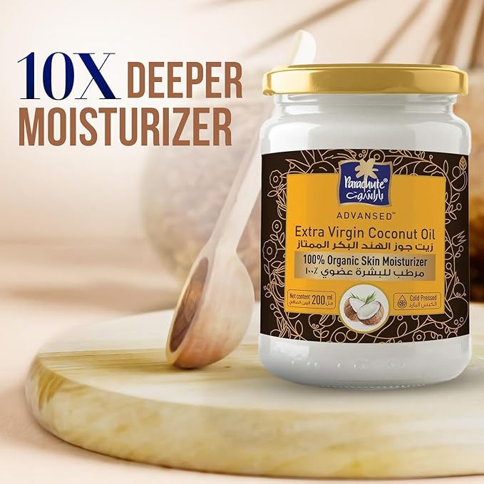 Parachute Advansed SkinPure 100% Organic Extra Virgin Coconut Oil |Face & Body Oil Moisturizer| For