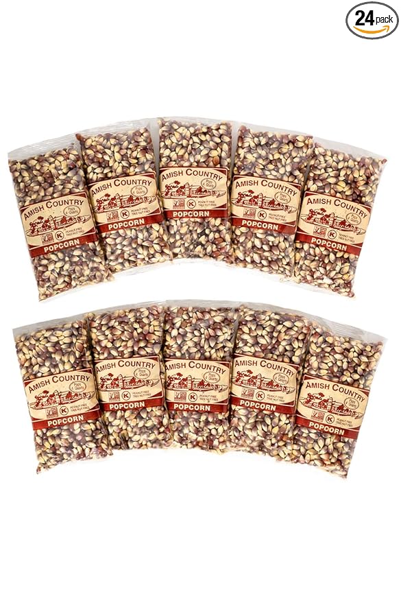 Amish Country Popcorn | 10-4 Oz Bags - Purple Kernels | Old Fashioned, Non-GMO and Gluten Free