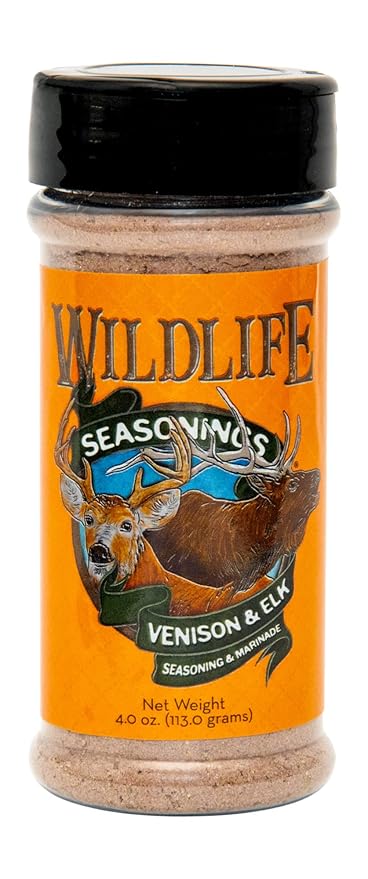 Wildlife Seasonings Venison & Elk Marinade – Wine Based with Robust Earthy Spices for a Bold Flavor