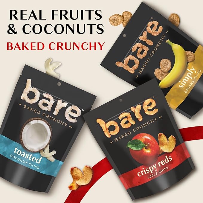Bare Baked Crunchy, Toasted Coconut, 2.7 Ounce (Pack of 6)