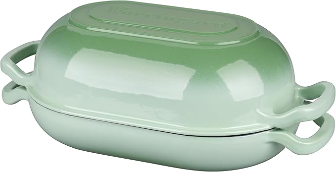 Enameled Cast Iron Sourdough Bread Oven, Dutch Oven, Loaf Cast Iron Bread Pan for Homemade Bread