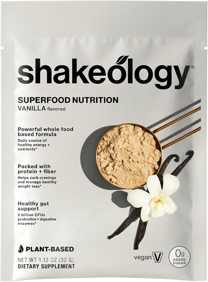 BODi Shakeology 0g Added Sugar Plant-Based Vegan Protein Powder ??Gluten-Free Superfood Shake with