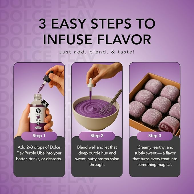 Dolce Flav Purple Ube Extract ??2 Ounce Water-Soluble Kosher, Sugar-Free, Concentrated Sweet Ube