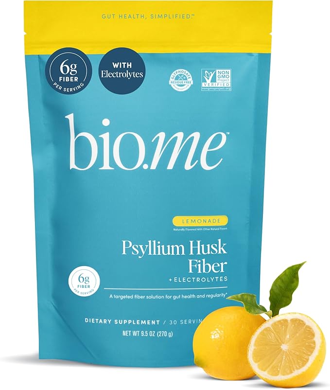 Fiber Rescue (6g Per Serving) - Psyllium Husk Powder for Digestive Health & Bloating Relief, Sugar