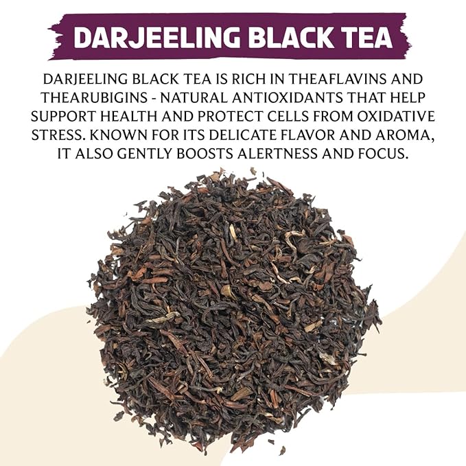 BREWIX, Darjeeling Tea Leaves from Hills of Himalayas (50+ Cups, 3.53oz/100g) | Pure Loose Leaf