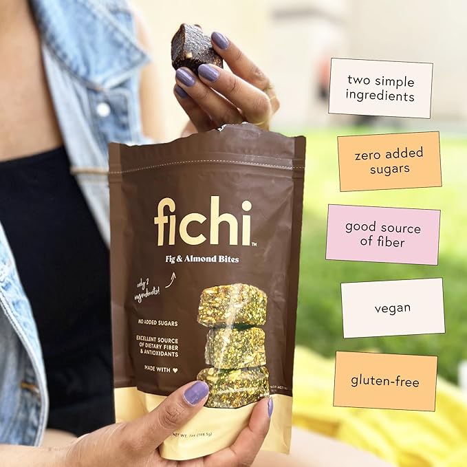 Fichi Fig and Nut Bites, a Wholesome and Delicious Gluten-Free Italian Fruit and Nut Snack, 3.5oz