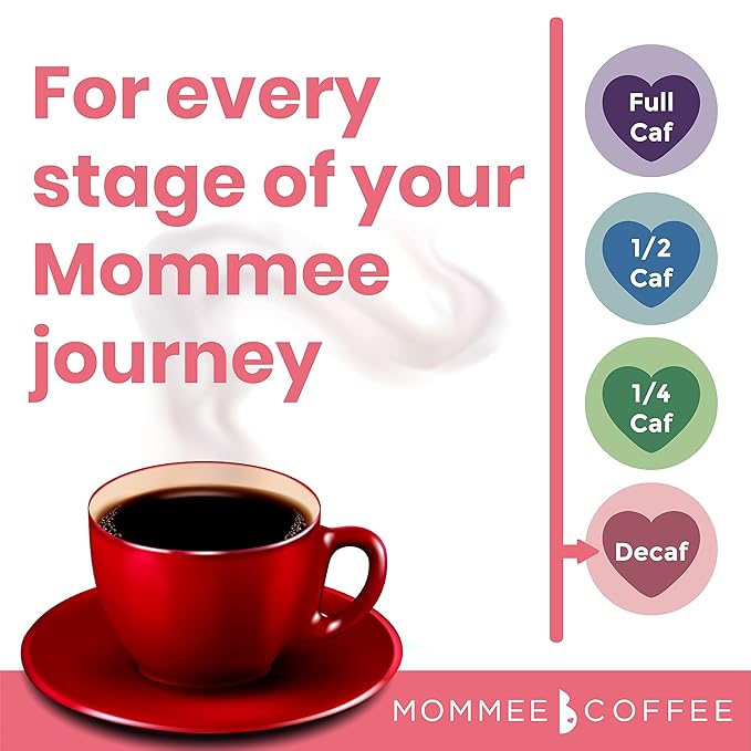Mommee Coffee Decaf Whole Bean Low Acid Coffee- 100% Arabica Organic Decaf Coffee Beans with Smooth
