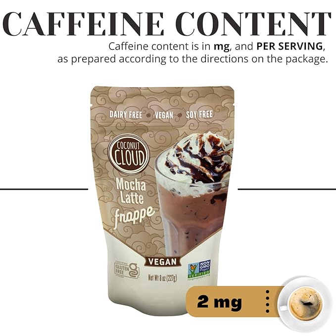 Coconut Cloud: Mocha Frappe Frozen Blended Iced Coffee Latte Mix | Instant: Add Ice + Favorite