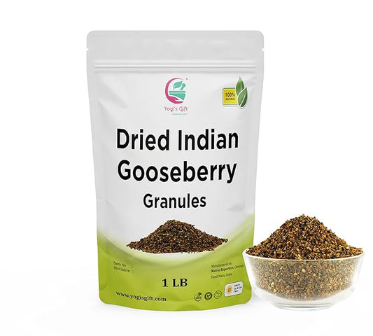 Dried Amla/Gooseberry Cut & Sifted 1 LB | Rich in Vitamin C, Fibre | Phyllanthus emblica | by
